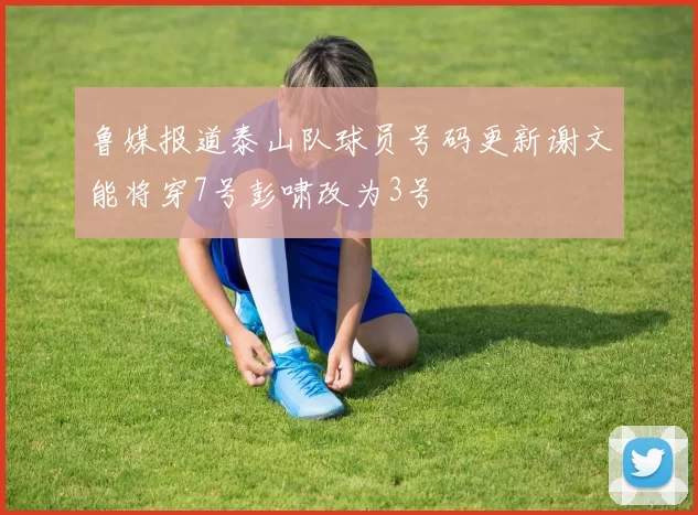 鲁媒报道泰山队球员号码更新谢文能将穿7号彭啸改为3号